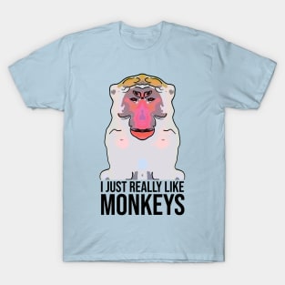 I Just Really Like Monkeys T-Shirt